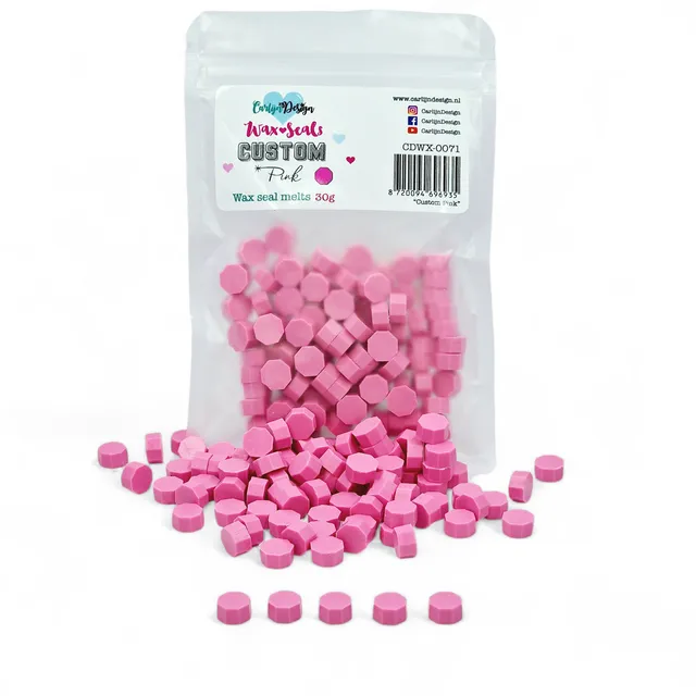 CarlijnDesign Custom Pink CDWX-0071 seglvoks rosa 30 g