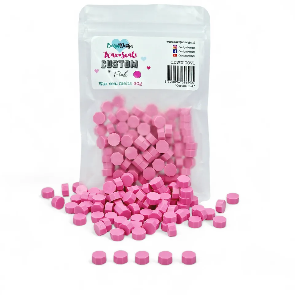 CarlijnDesign Custom Pink CDWX-0071 seglvoks rosa 30 g