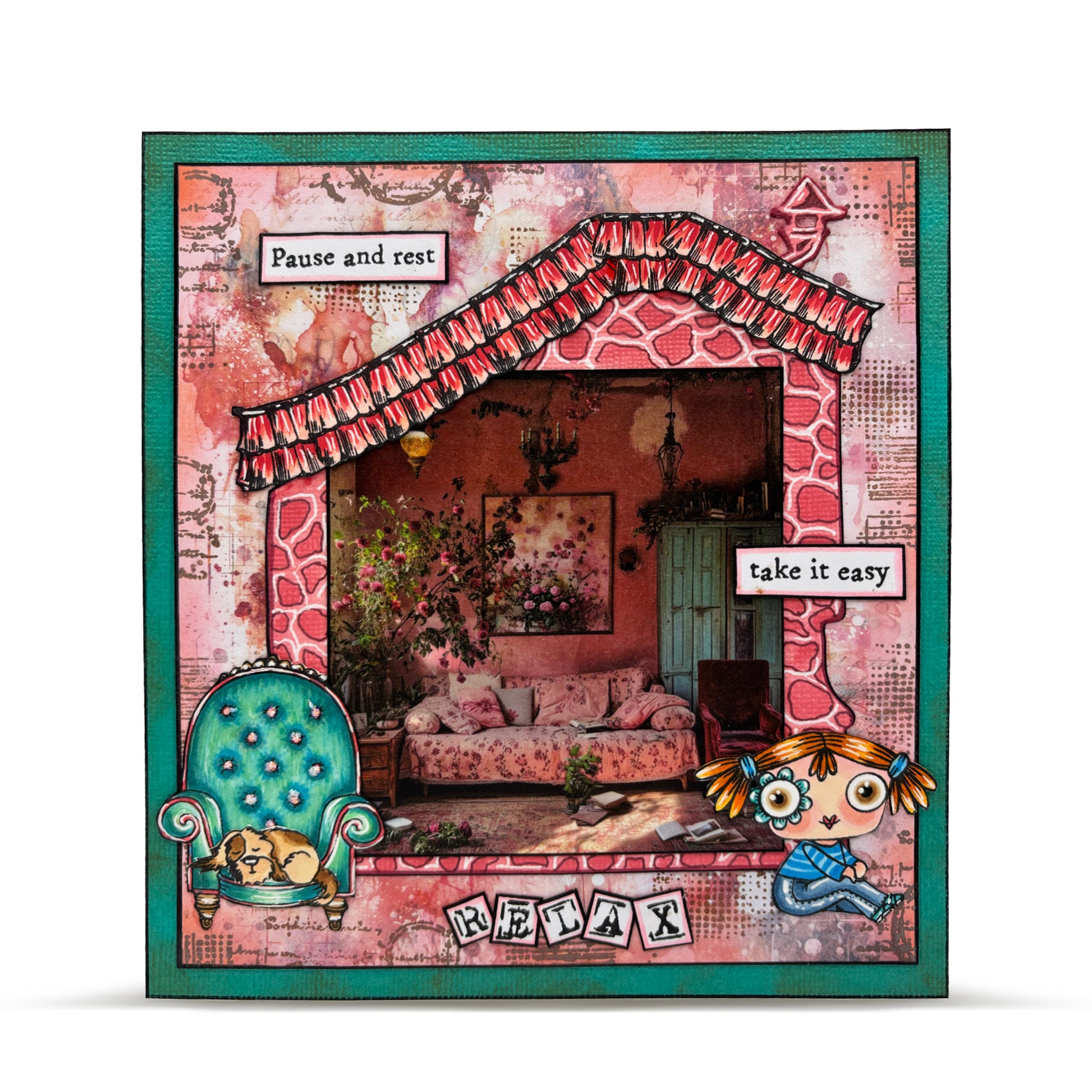Aall and Create TP-1045 stempelsett A5 Sugar Delights klar