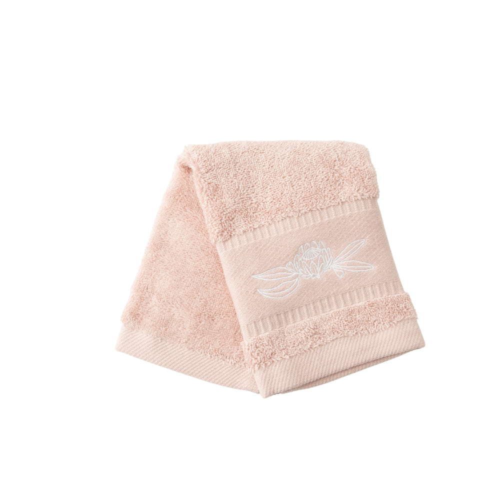 K&Co Serenity Series Face Washer vaskeklut Rose 35x35 myk