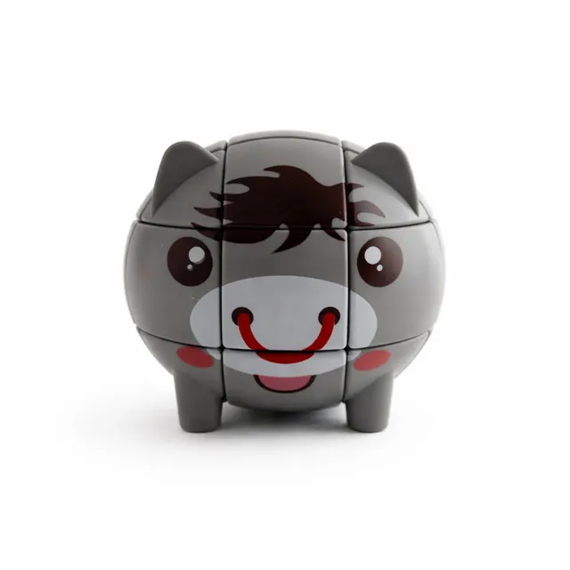 KaiserCraft Toy Box Kids Animal Magic Cube kube grå dyremotiv
