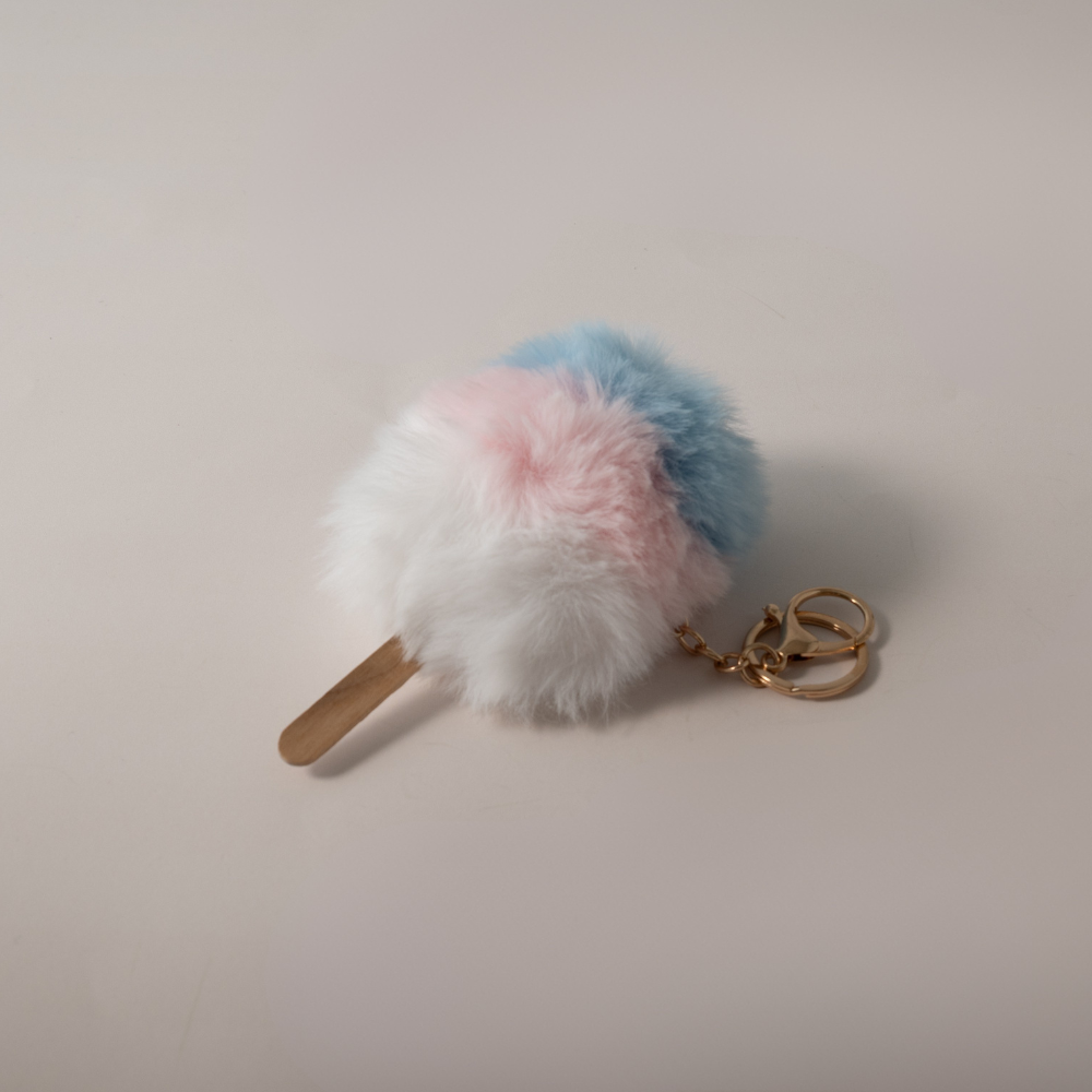 KaiserCraft Paddle Pop Pom Pom nøkkelring fargerik