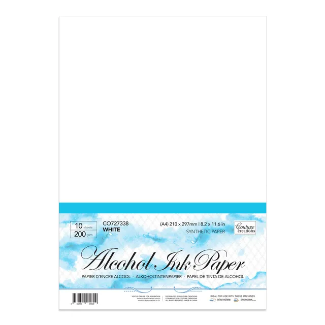 Couture Creations Synthetic Paper A4 200 g hvitt 10 ark