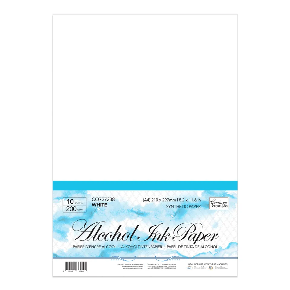 Couture Creations Synthetic Paper A4 200 g hvitt 10 ark