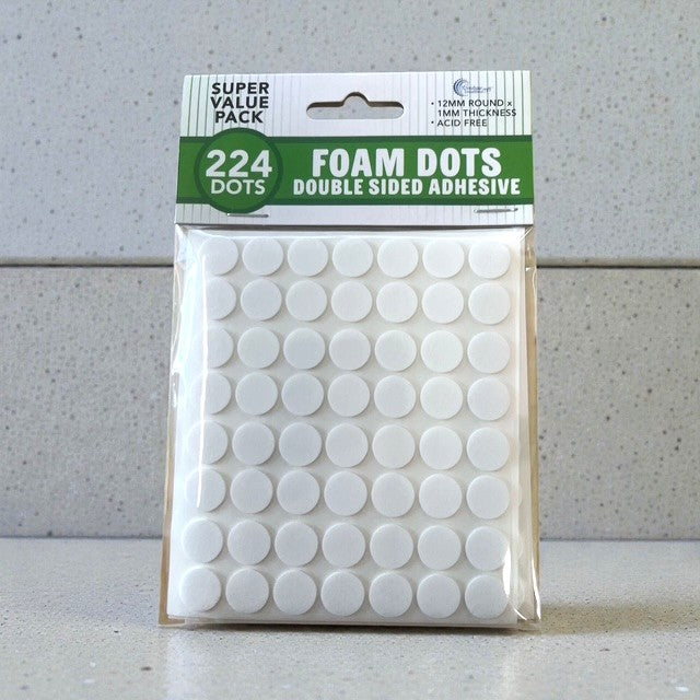 Couture Creations Foam Dots skumputer 12mm 224 stk