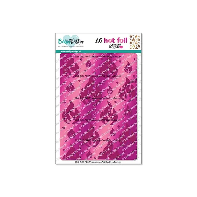 CarlijnDesign Vlammenzee CDHF-0084 hot foil-plate A6 flammer