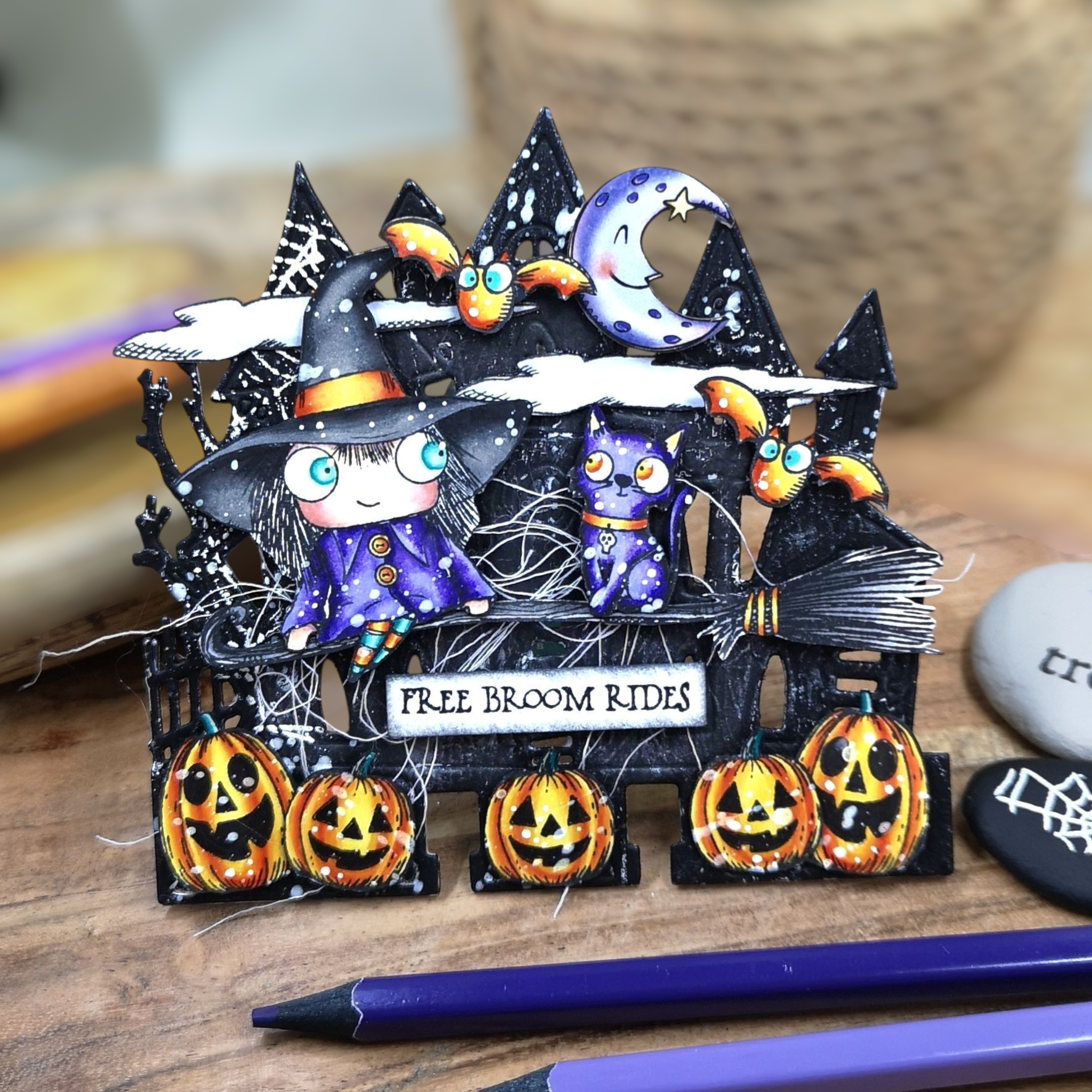 Aall and Create 572 Spooky Sky stempelsett A6 halloween