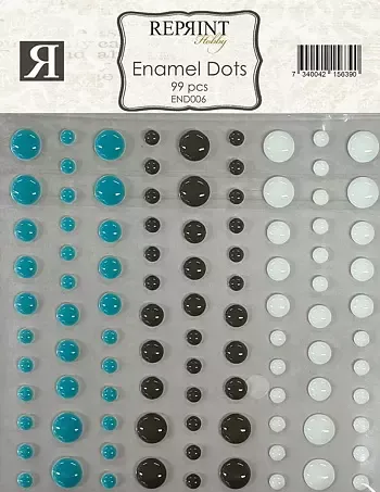 Reprint 006 Masculine Moments enamel dots blå