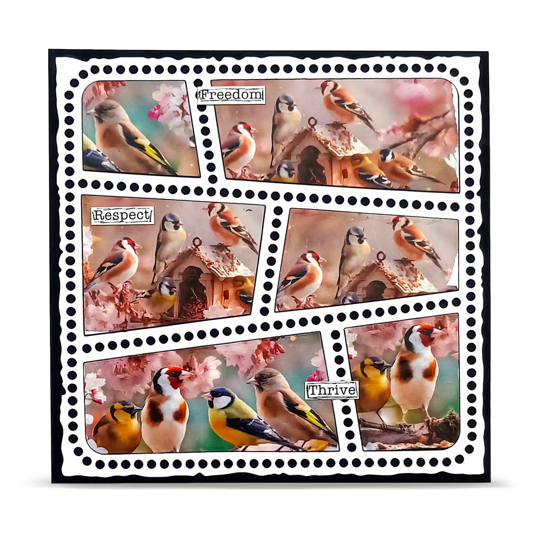 AALL & Create Layer-It-Up MT-154 Bird Feast washi tape 25mm