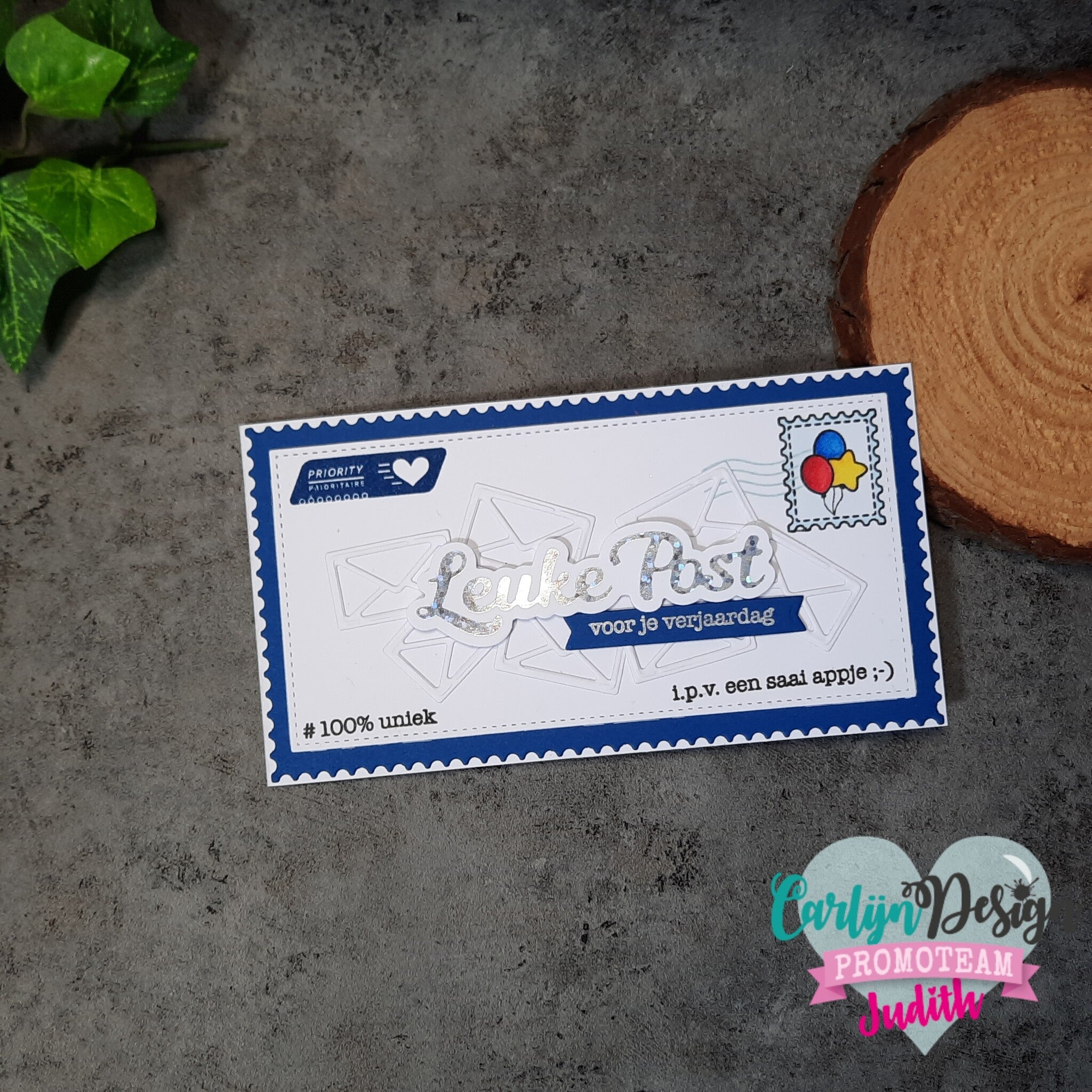 CarlijnDesign Leuke post hot foil-plate CDHF-0016