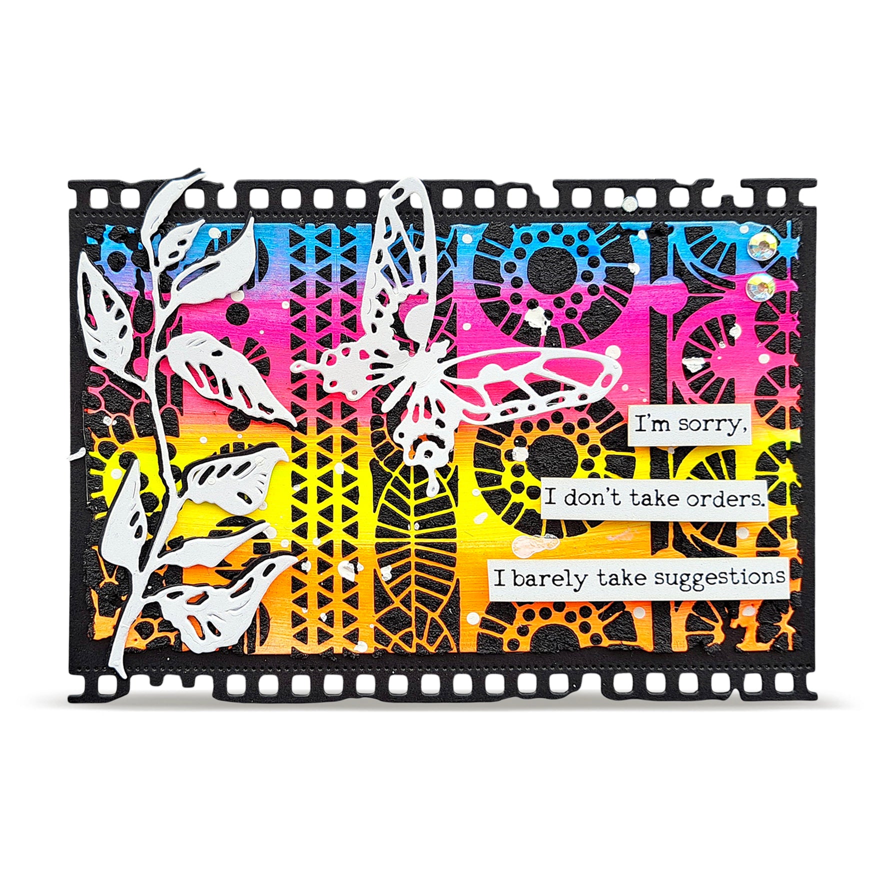 AALL & Create PC-279 Tout En Frises sjablong 15x15 cm
