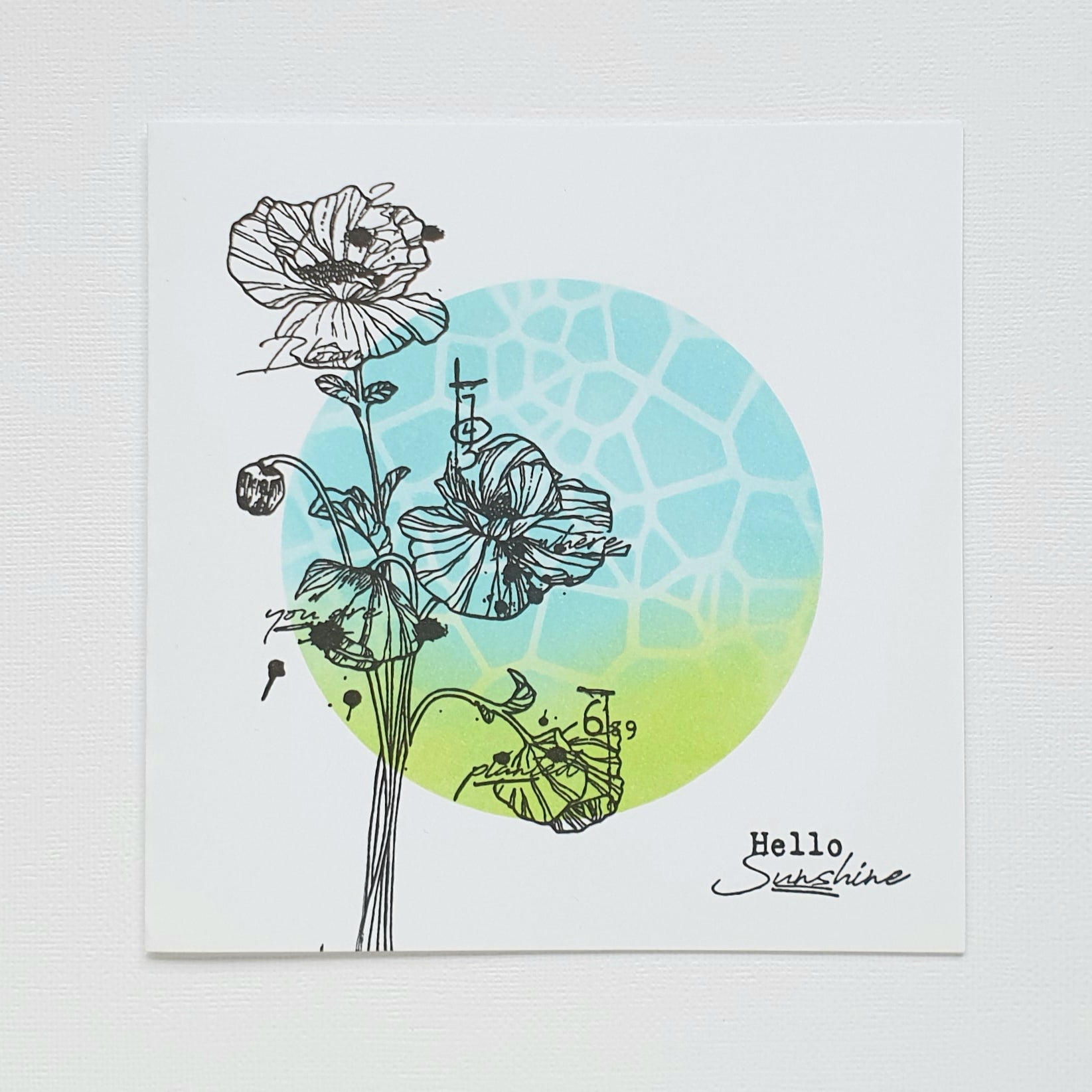 Aall and Create TP-197 Scripted Botanicals stempelsett A5