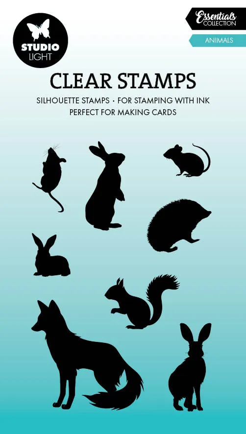 Studio Light Essentials stempel dyr 62x93 mm lite sett