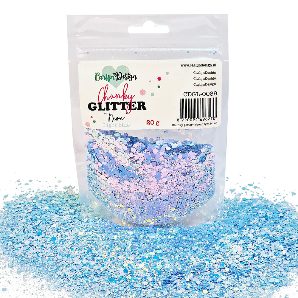 CarlijnDesign Chunky Glitter COMBO 13 Neons glitter 8x20g