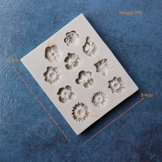 Korthobby Moulds Blomster støpeform silikon
