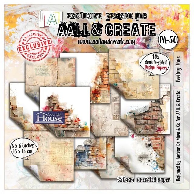 AALL & Create PA-50 Peeling Time designpapir 6x6 10 ark