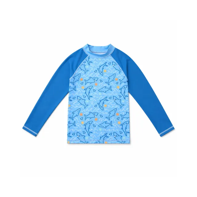 Good Vibes Shark Waters UV-trøye barn 4–5 år UPF50+