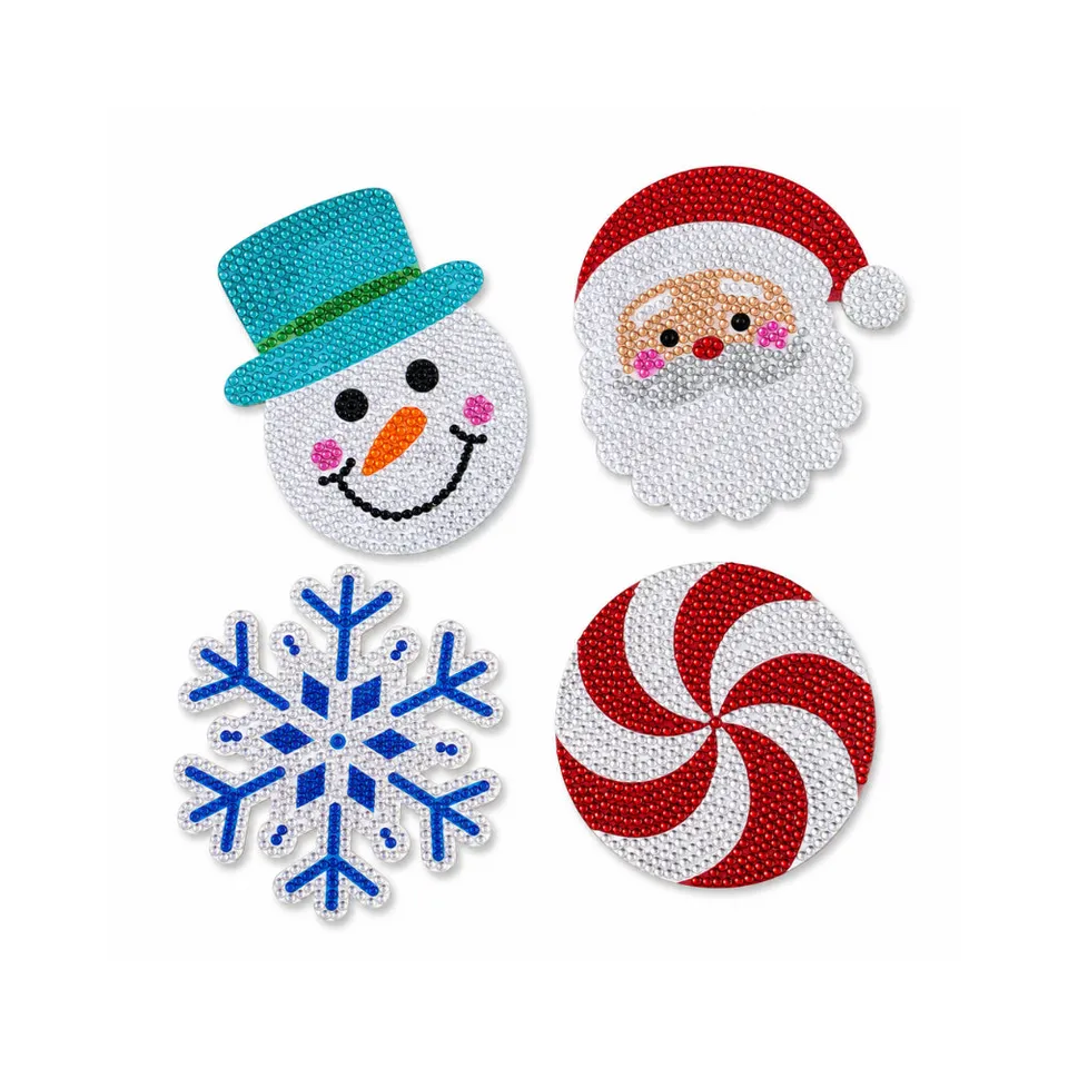 KaiserCraft Christmas Sparkle Coasters FESTIVE brikkesett 4-pk