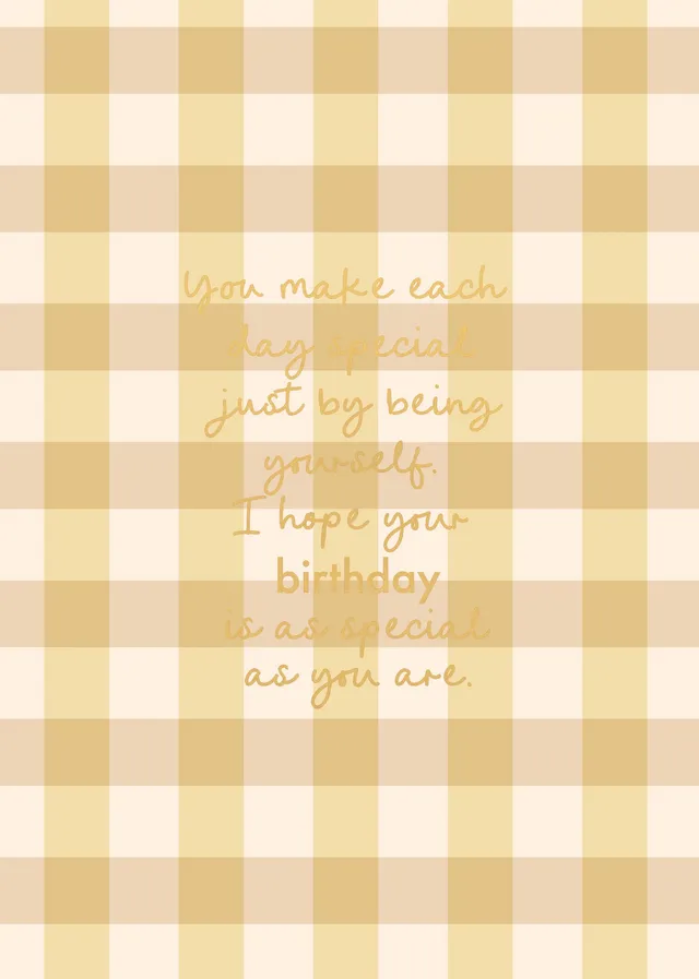 KaiserCraft Sunshine Be Yourself gratulasjonskort