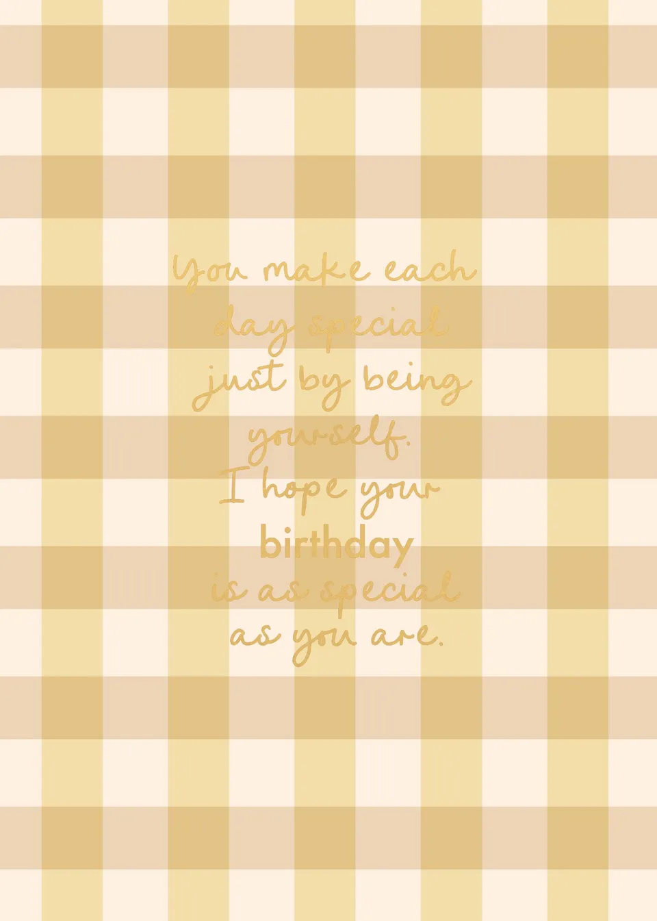 KaiserCraft Sunshine Be Yourself gratulasjonskort