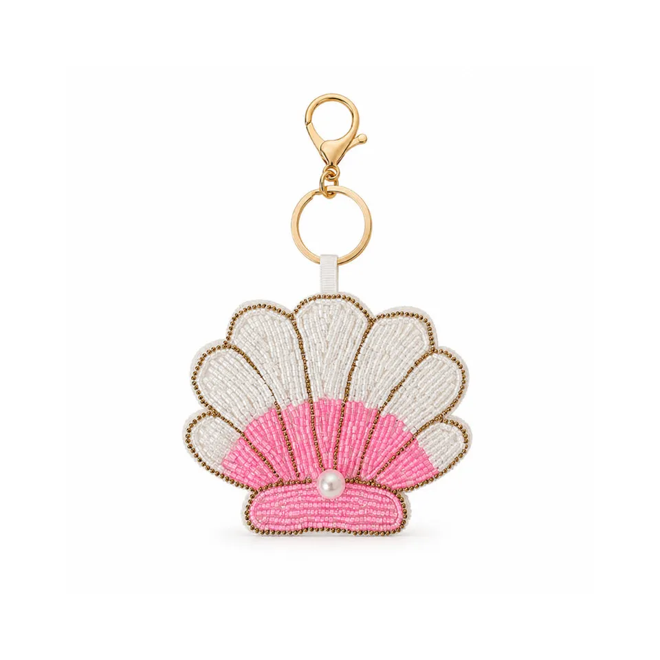 K&Co Sunset Spritz Shell nøkkelring perler sommer