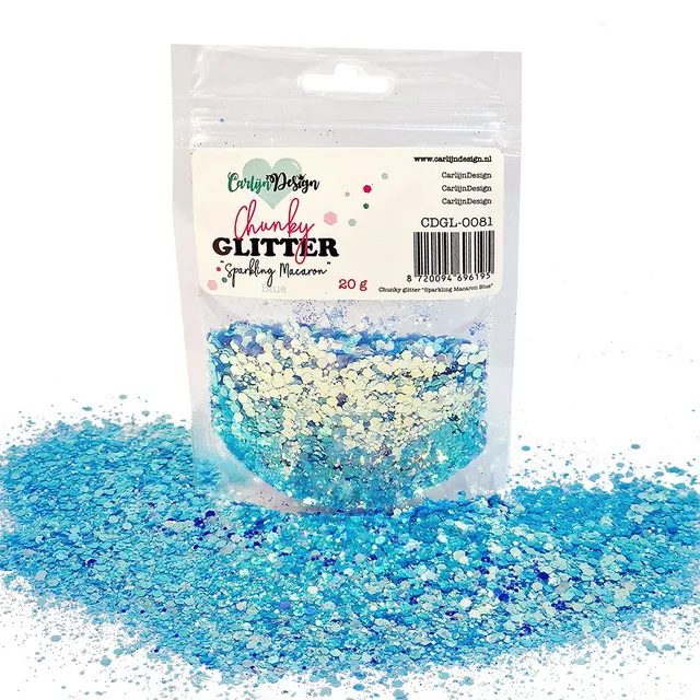 CarlijnDesign CDGL-0081 glitter pastelblå 20 g
