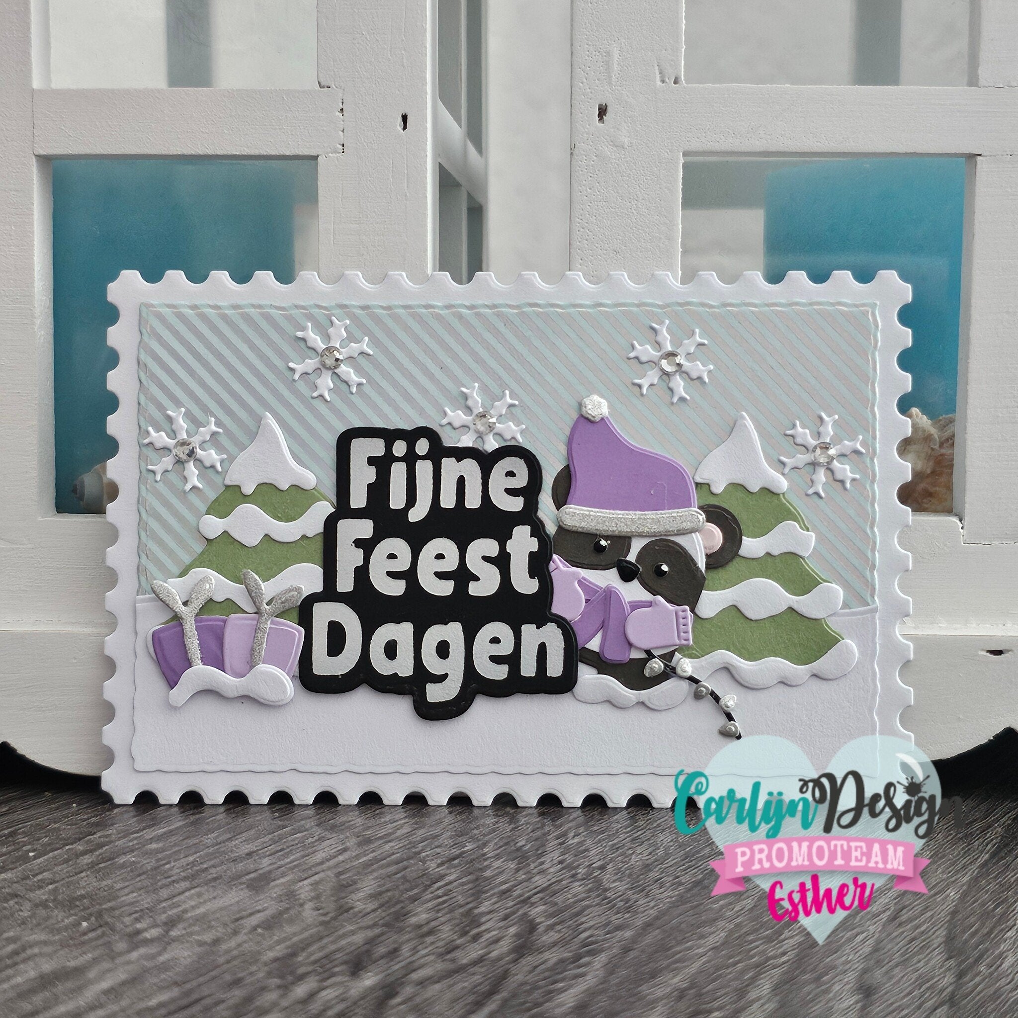 CarlijnDesign CDHF-0059 hot foil-plate Diagonal stripes bakgrunn