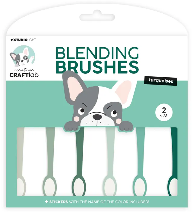 Studio Light Creative Craftlab blendingbørste turkis myk