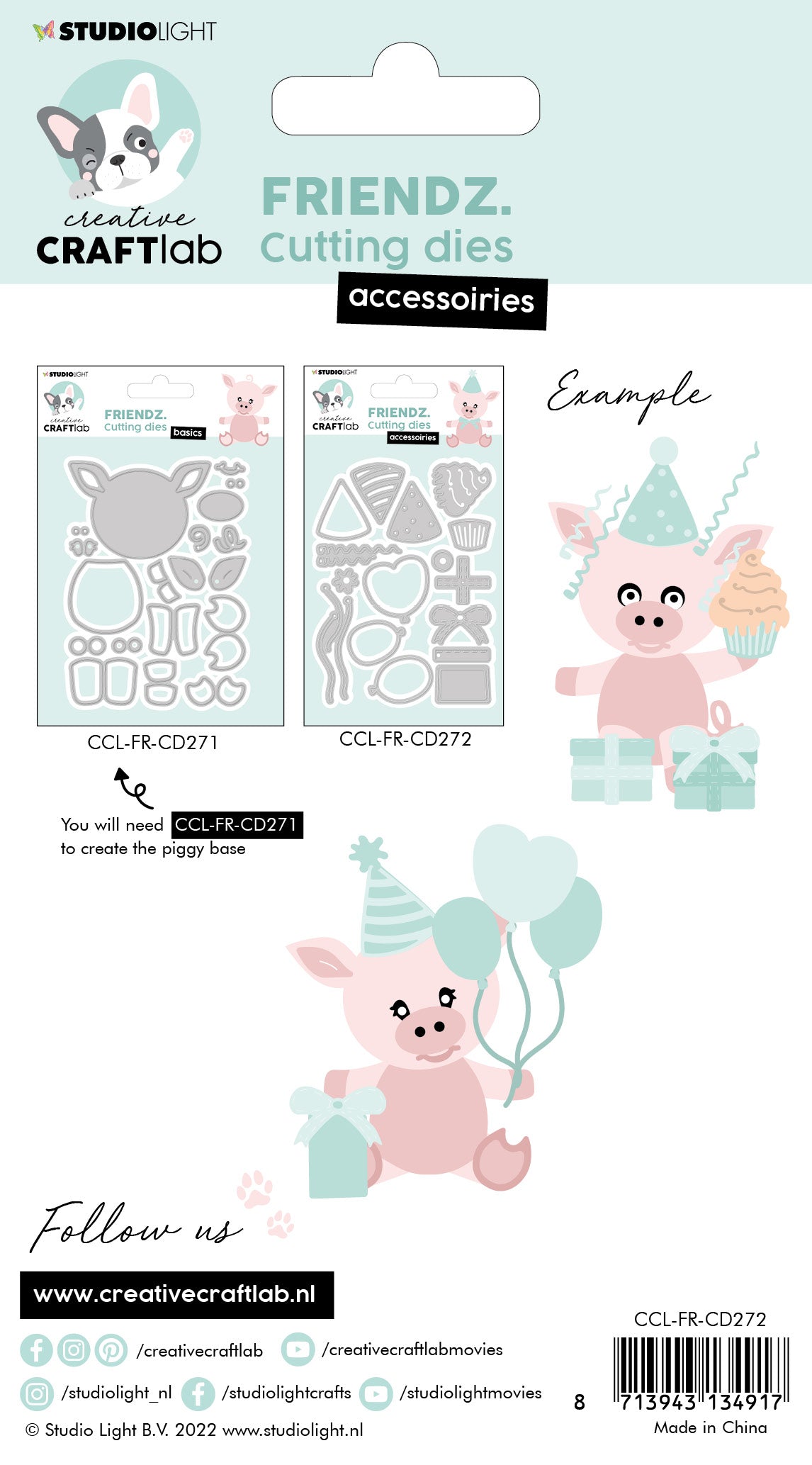 Creative Craftlab Friendz Frenkie Accessories dies