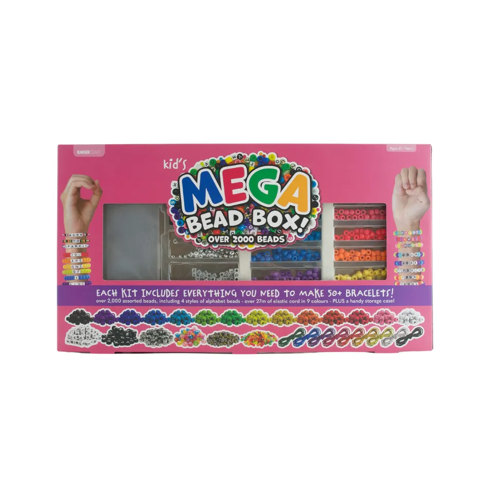 KaiserCraft Creative Club Mega Bead perlesett barn stort