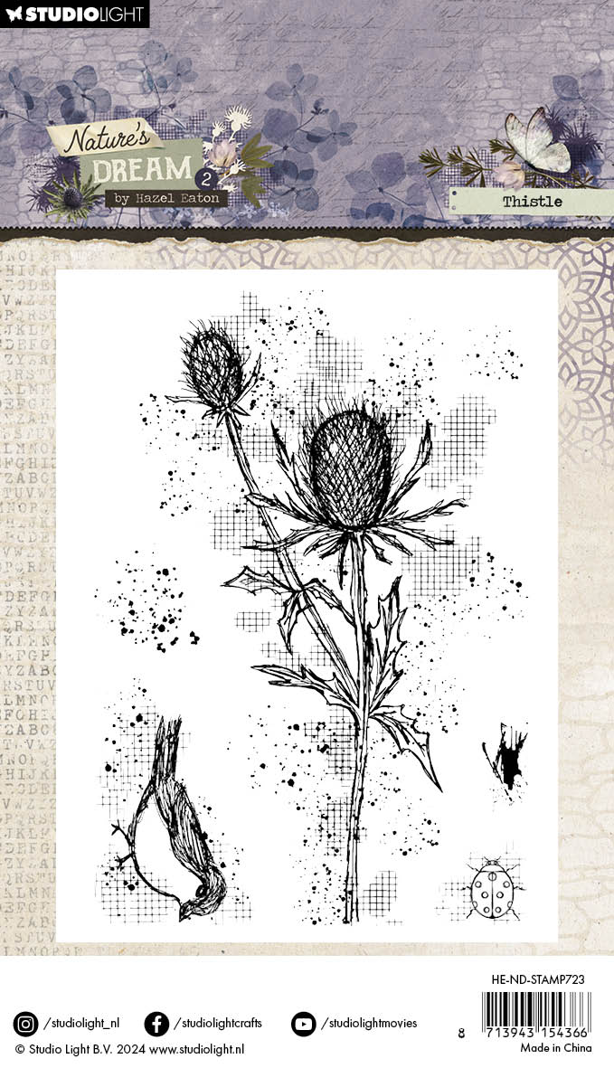 Studio Light Nature's Dream 2 Thistle stempel