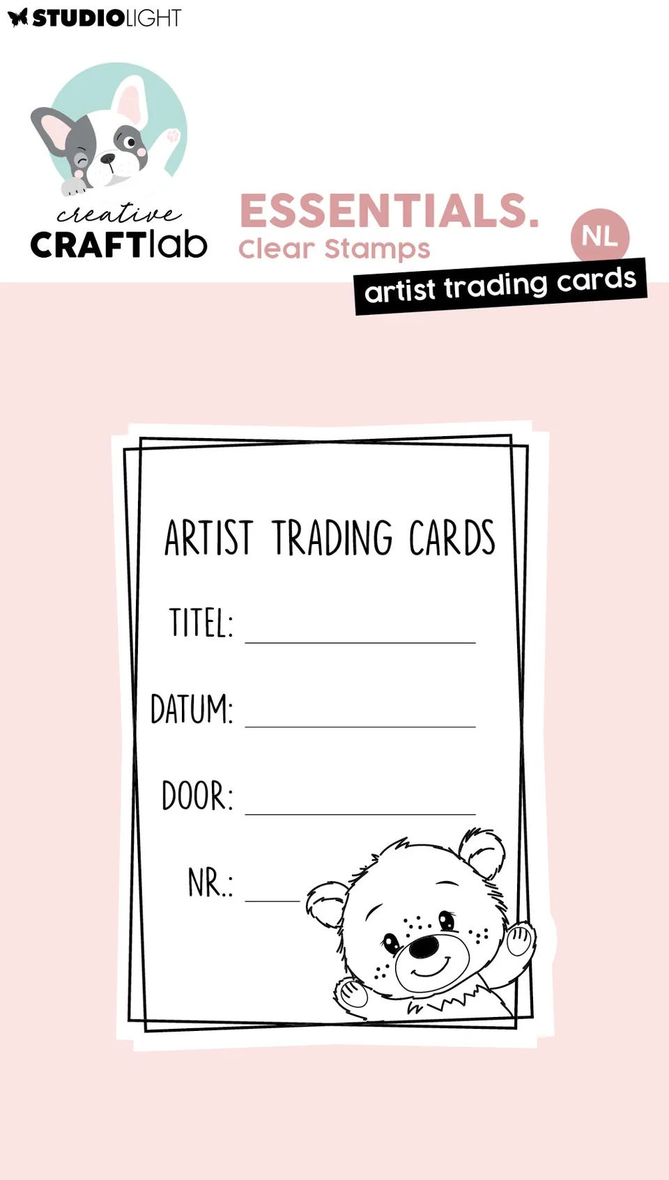 Creative Craftlab Essentials ATC klarstempel kort
