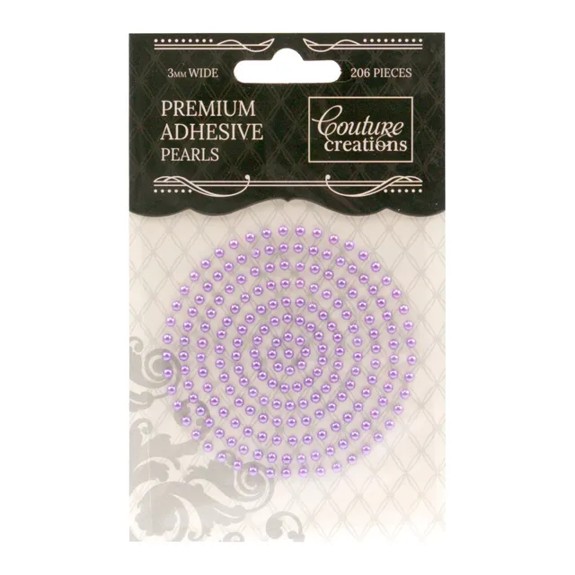 Couture Creations Petunia Purple perler 3 mm 206 stk lilla