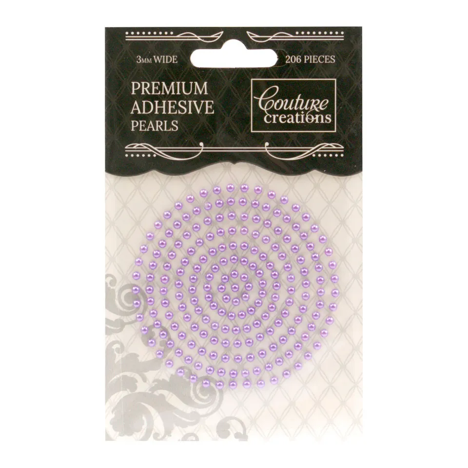 Couture Creations Petunia Purple perler 3 mm 206 stk lilla