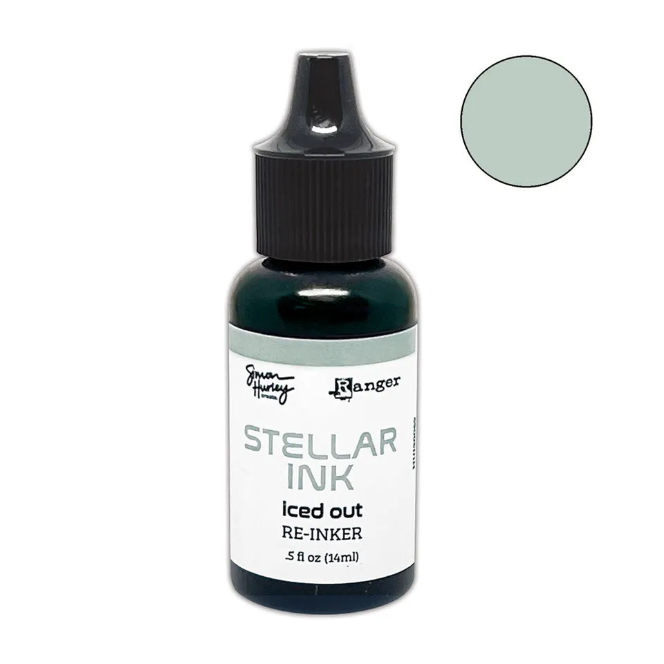 Simon Hurley create. Stellar Iced Out reinker 0,5 oz isblå
