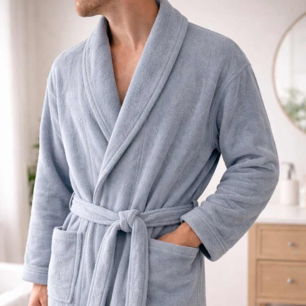 K&Co Serenity Series morgenkåpe Dusty Blue