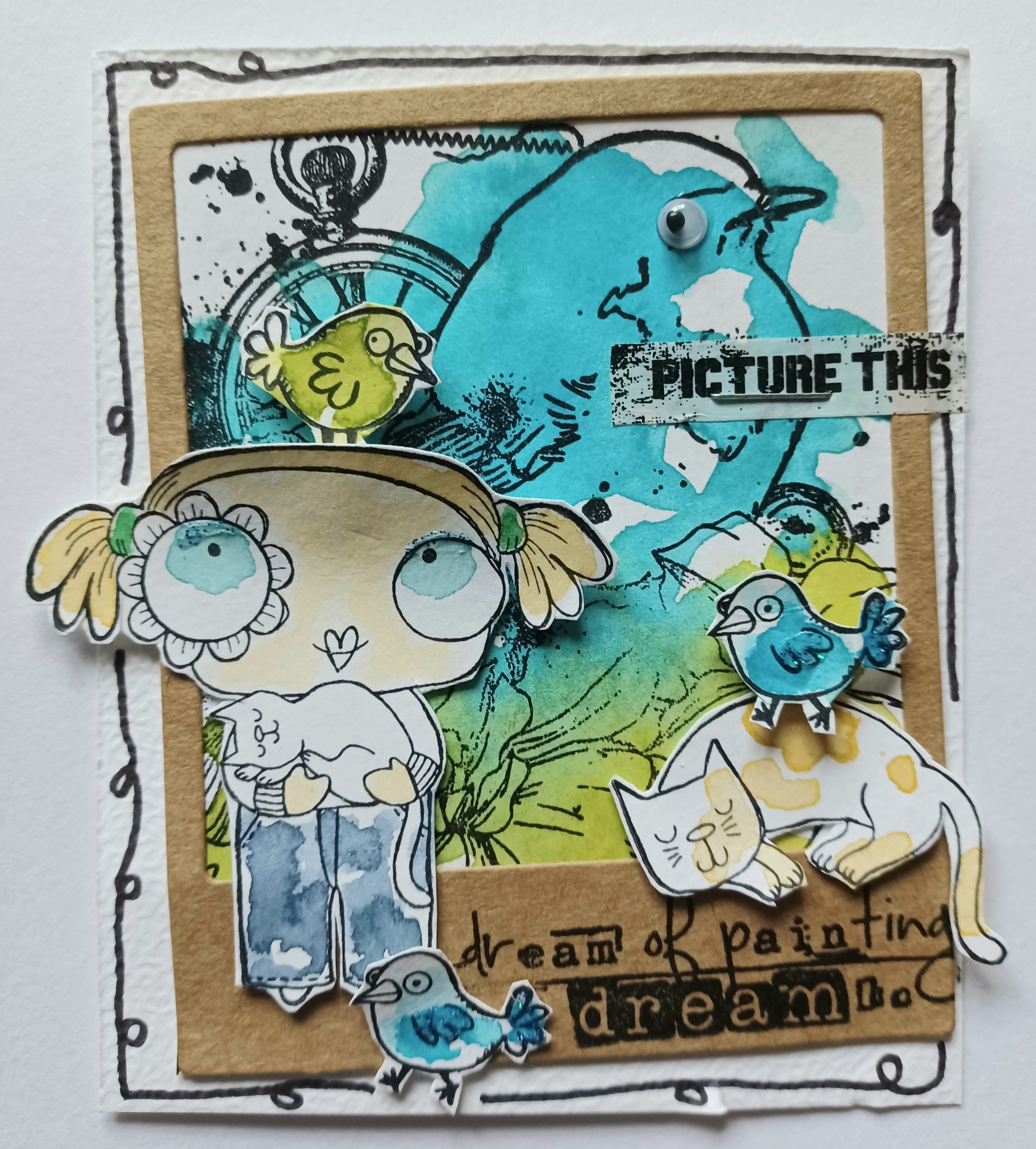 Aall and Create Flourish TP-269 stempelsett A5 fotopolymer