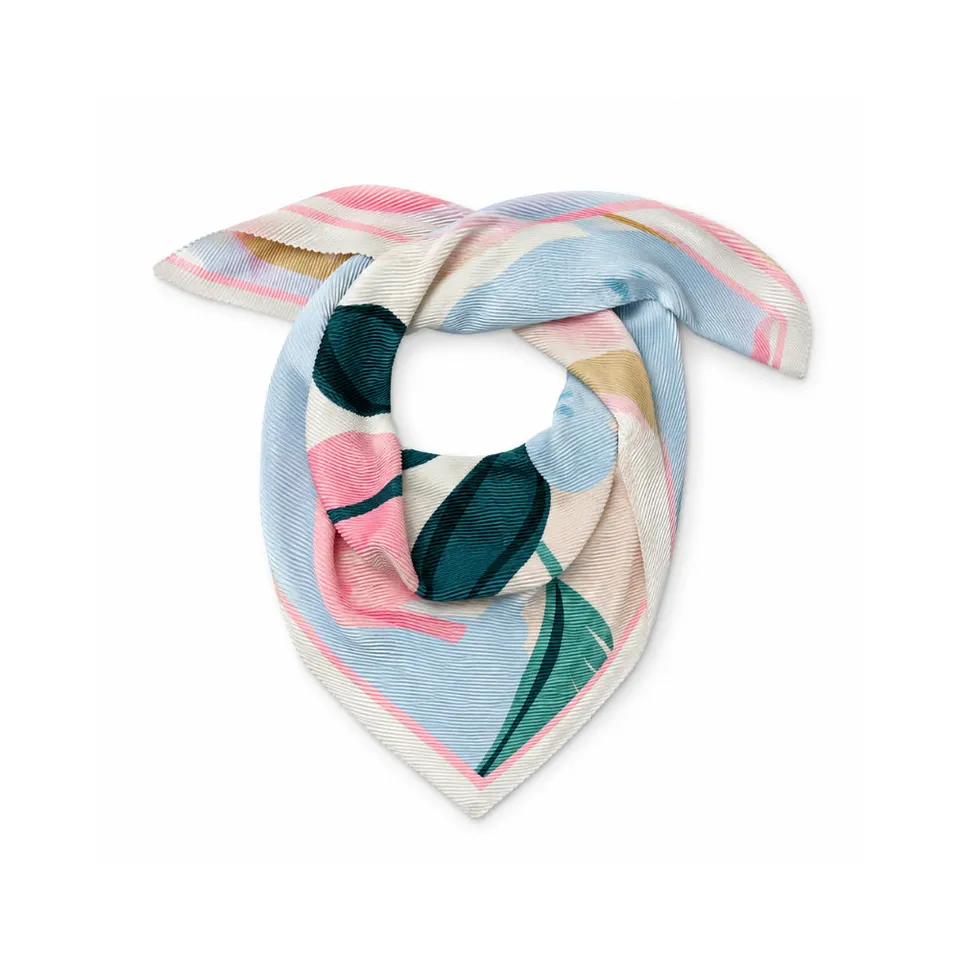 K&Co Sunset Spritz hodeskjerf 90x90 flower pop