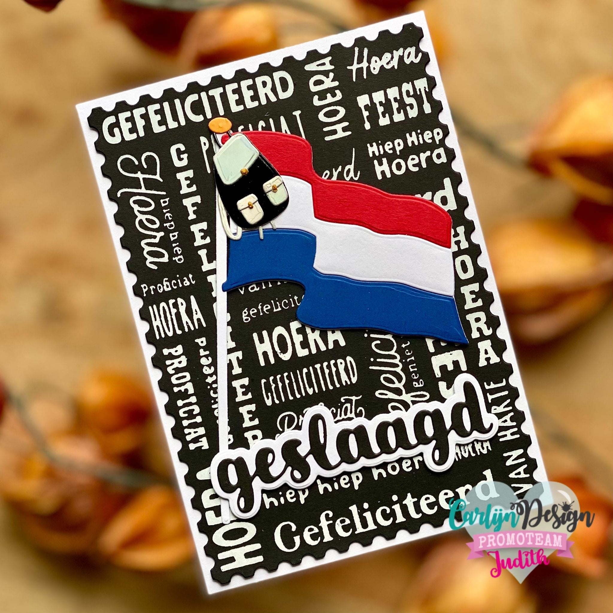 CarlijnDesign CDSN-0261 dies geslaagd vlag ryggsekk
