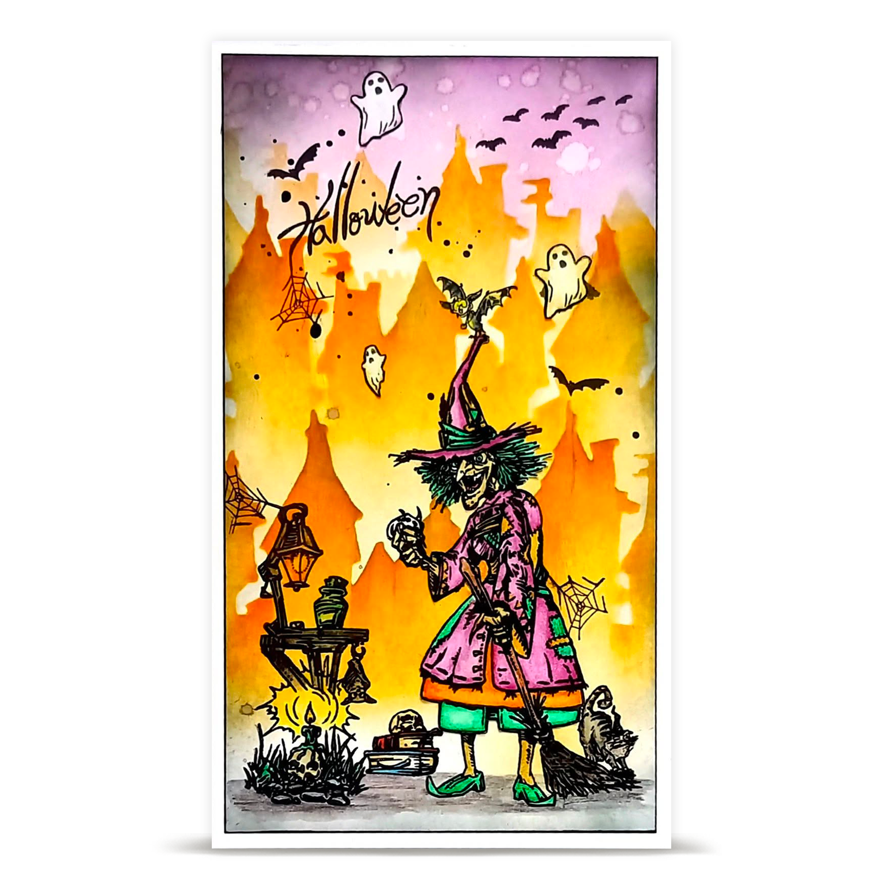 AALL & Create TP-1507 Scarecrow Hollow stempelsett A6 halloween
