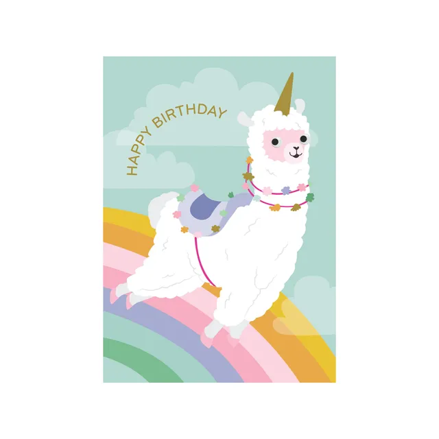KaiserCraft Googly Friends Llama kort barn 5x7