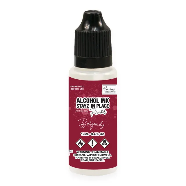 Couture Creations Stayz in Place Burgundy stempelpute refill