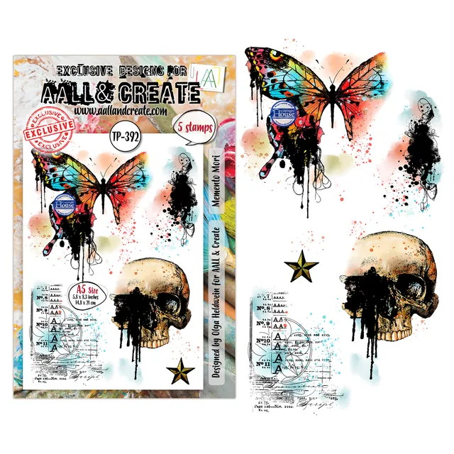 Aall and Create TP-392 Memento Mori stempel A5