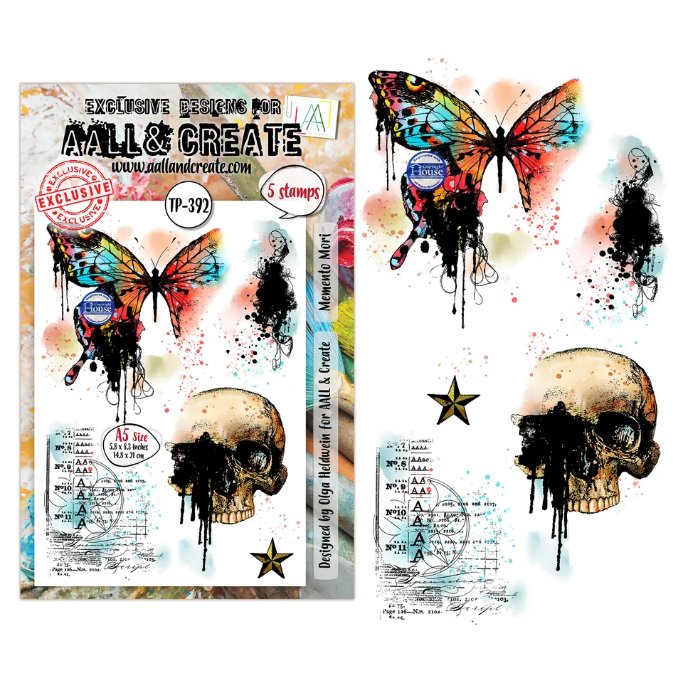 Aall and Create TP-392 Memento Mori stempel A5