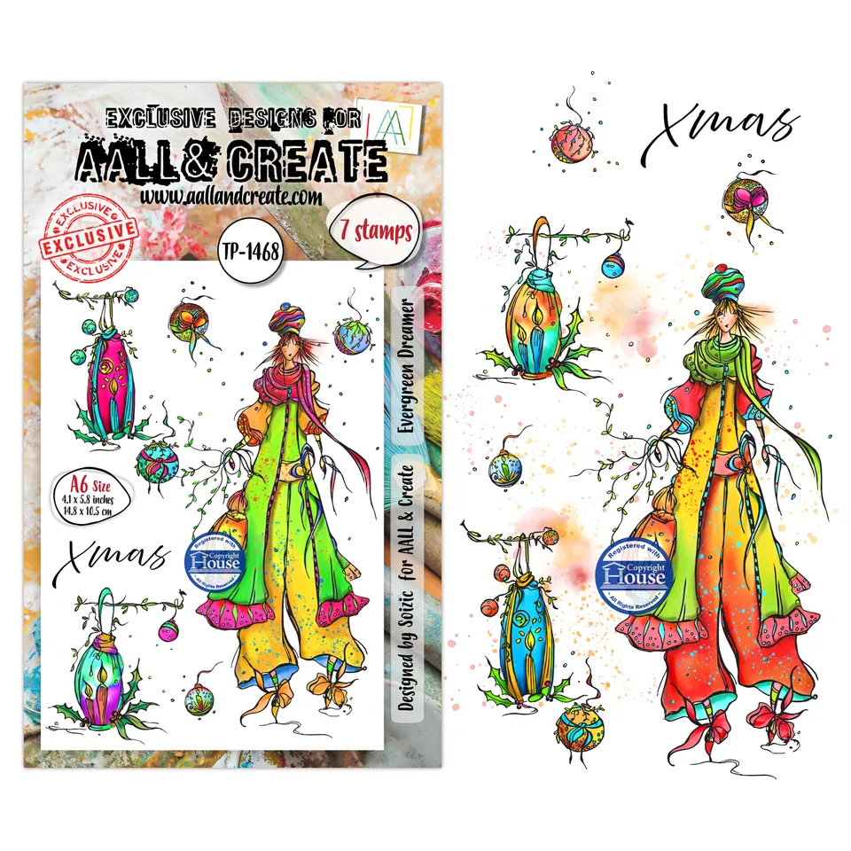 AALL & Create TP-1468 Evergreen Dreamer stempelsett A6