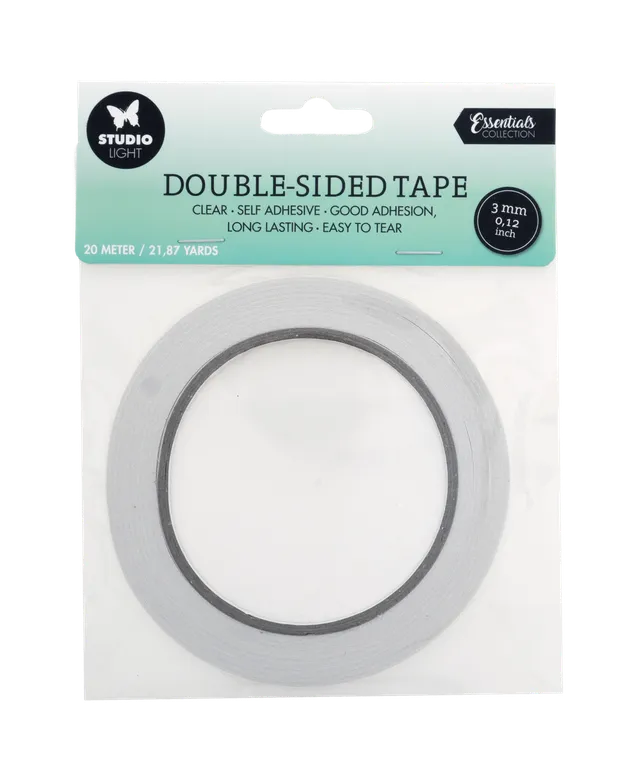 Studio Light Essentials dobbeltsidig tape 3 mm x 20 m sterk