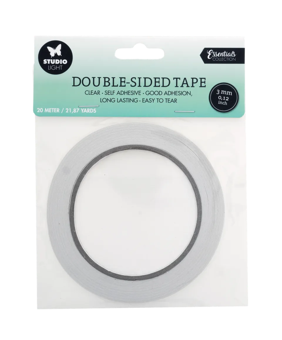 Studio Light Essentials dobbeltsidig tape 3 mm x 20 m sterk
