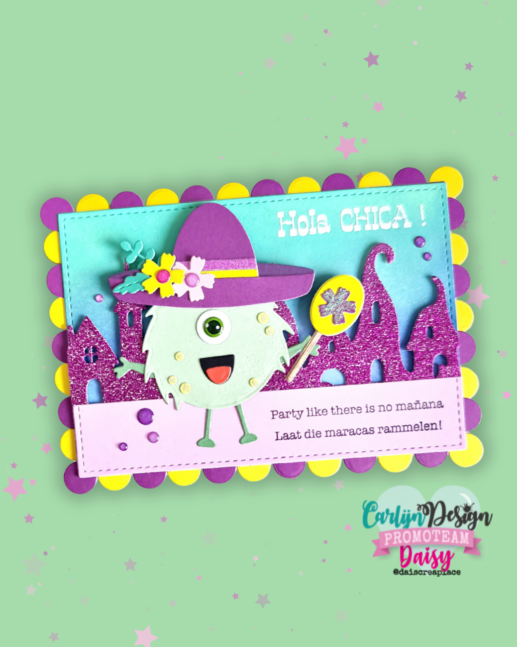 CarlijnDesign Glitter enamel dots CDED-0011 Halloween 3 farger