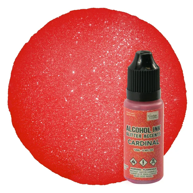 Couture Creations Glitter Accents Cardinal alkoholblekk 12 ml