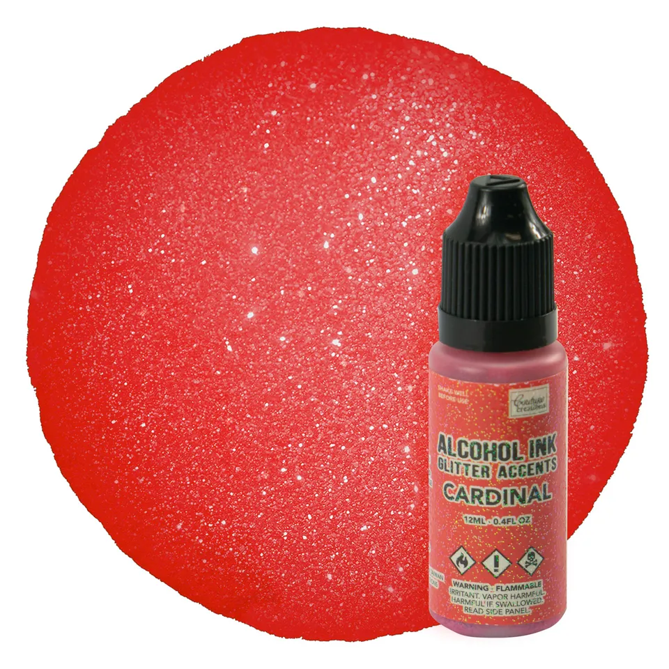 Couture Creations Glitter Accents Cardinal alkoholblekk 12 ml